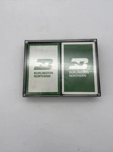 BURLINGTON NORTHERN Railroad Playing Cards Double Deck Sealed Vintage - Picture 1 of 6