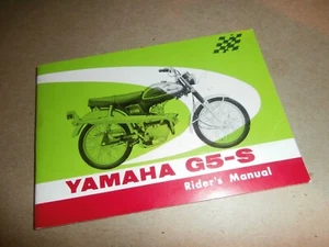 Vintage Yamaha Motorcycle G5S G5-S Rider's Riders Manual - Picture 1 of 9