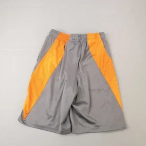 Fila Sport Shorts Youth Kids Medium Gray Orange Pocket Lightweight Casual School - Picture 1 of 10