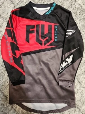 Camiseta Fly Racing Niños M Gráfico Logo Motocross Manga Larga C52 Foto 1 de 4