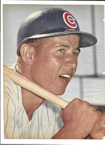 Foto de revista de los Chicago Cubs Ron Santo foto años 60 foto de béisbol - Imagen 1 de 1