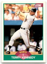 1989 Score Rookie & Traded Terry Kennedy San Francisco Giants #30T