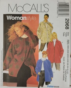 McCalls 2968 Sewing Pattern Womens Jackets Size 18W - 24W 36 - 42 Uncut - Picture 1 of 3
