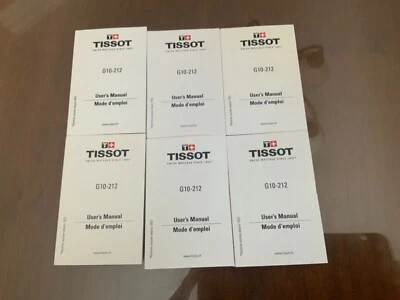RELOJ TISSOT ORIGINAL MANUAL DE USUARIO PARA FOLLETO MODELO G10-212 Foto 1 de 2