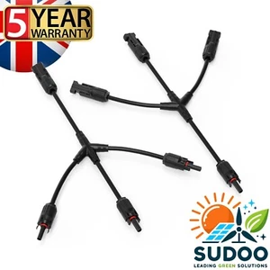 Sudoo Solar Branch Y 3 to 1 Connectors Splitter, Parallel PV Panel Pair - Picture 1 of 7