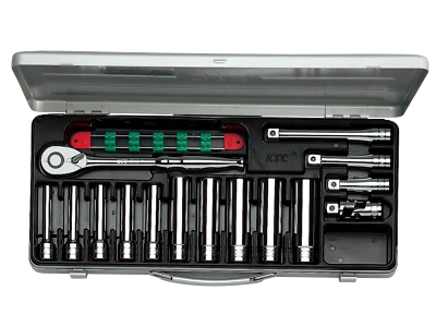 KTC 12.7sq.  Deep Socket Wrench Set TB4L10X 15-pc Set Made in Japan - Image 1 of 3