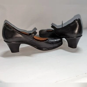 Earth Spirit Size 9 Black Leather Mary Jane Shoes With block heel 90s y2k retro - Picture 1 of 7