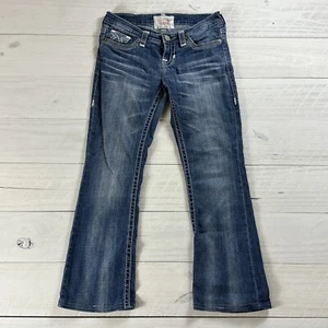 Big Star LIV Women's 27L Boot Cut Jeans Stretch Denim Distressed Embroidery - Picture 1 of 17