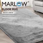Marlow Floor Rugs Mat Shaggy Rug Soft Large Carpet Area Living Room Bedroom Grey