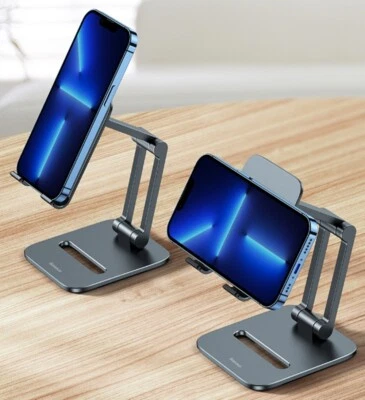 Universal Tablet/Phone Holder Desk Stand Foldable Metal Support iPhone iPad Pro - Image 1 of 4