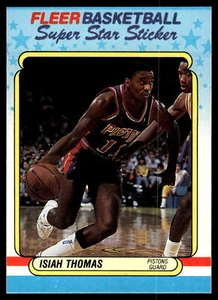 Adesivi Isiah Thomas | 1988-89 Fleer #10 | Near Mint or Better - Foto 1 di 2