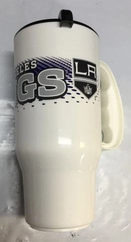 Los Angeles Kings NFL 16 Oz Commuter Travel Auto Mug with Lid Cover