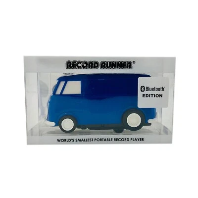 Record Runner Record Player Volkswagen Bus Blue Stokyo  VW Camper  Blue Tooth - Image 1 of 4
