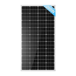 200W Mono Grid Solarmodul 12V Solarpanel Inselanlage Wohnmobil Balkonkraftwerk - Bild 1 von 12