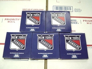 Lot of 5 New York NY Rangers SGA Coasters Rink MSG Madison Square Garden 4/13/23 - Picture 1 of 3