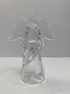 PRINCESS HOUSE Crystal Angel Figurine Candle Holder 8" France Nativity Figure - Picture 1 of 7