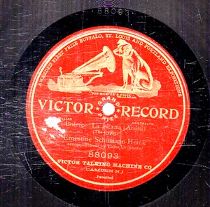 108g6. Ernestine Schumann - Heink - Bolero - La Gitana - Victor 88093 - Bild 1 von 1