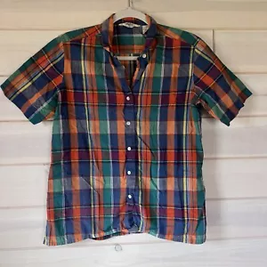 Vintage Woolrich Women’s Short Sleeve Plaid Lightweight Shirt Gorgeous cabincore - Picture 1 of 17
