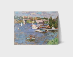 Oil painting City of Nikolaev Ukrainian painter cardboard original cityscape art - Picture 1 of 6
