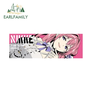 EARLFAMILY 5.1" Anime Kawaii Girl Slap Design Car Stickers Guitar Helmet Decals - Picture 1 of 2
