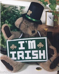 **I'M IRISH SIGN TO STITCH PATTERN ONLY**PLASTIC CANVAS PATTERN** - Picture 1 of 1