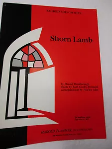 Harold Wansborough Shorn Lamb Stimme & Orgel oder Klavier Noten Harold Flammer - Bild 1 von 3