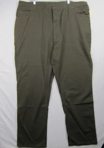 Duke Haband Relaxed Fit Men's Green Cotton Pants Waist 46 L - Picture 1 of 13