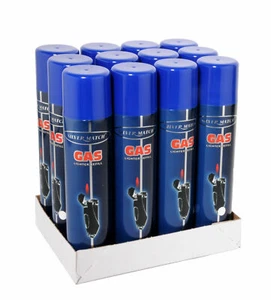 2 x 300ml Universal Feuerzeuggas Nachfüllgas Feuerzeug (13,32 EUR/l) - Bild 1 von 2