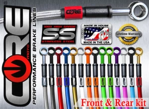 YAMAHA R1 2004-2006 CORE MOTO FRONT AND REAR BRAKE LINE COMBO KIT CC2134 - Bild 1 von 14