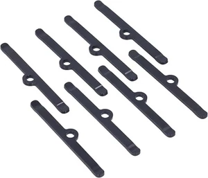 Classic SB Chevy SBC Black Valve Cover Spreader Bar Tabs Kit 8pc 283 - 350 59-86 - Foto 1 di 9