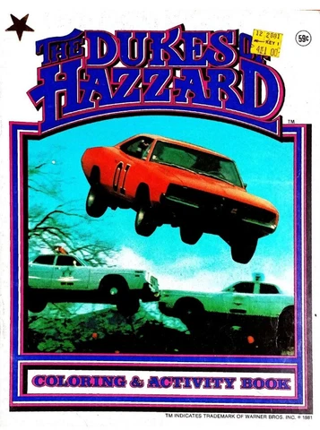 Dukes Of Hazzard Coloring And Activity PDF The Chase Cover
