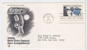 TurtlesTradingPost- Mariner 10 Space Issue - 1975 #1557 Artcraft FDC - Picture 1 of 1