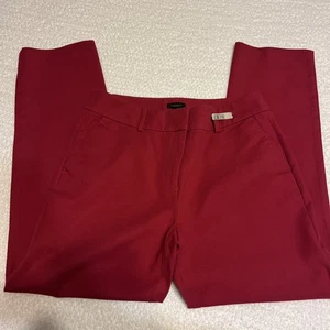 Ann Taylor Signature ankle length pants size 4, Deep Rose Color GUC - Picture 1 of 8