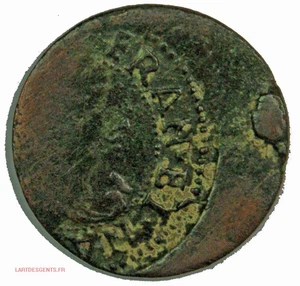 (USA) Monnaie Fautée décentrée 33%, Double tournois 1639 Louis XIII , lartdesgen - Picture 1 of 2