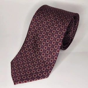 Cravatta uomo Jos A Bank Reserve rosso blu oro geometrica 100% seta - nuova con etichetta - Foto 1 di 4