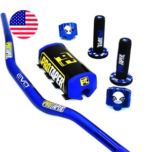 EVO Fat Bar 1-1/8" Handlebar for Dirt Bike ATV Quad – Grips Pad Included - Foto 1 di 4