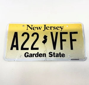 New Jersey NJ License Plate A22 VFF - Picture 1 of 3