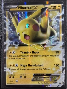 Juego de cartas coleccionables Pokémon Pikachu EX XY Black Star Promo XY174 Promo MP/HP - Imagen 1 de 2