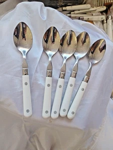5 Farber Ware Farben weiß geschmiedet Edelstahl Besteck 6,5" - Bild 1 von 12