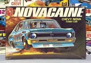 AMT 1972 CHEVROLET NOVACAINE FUNNY CAR #T382-225 MPC 1/25 MODEL CAR KIT BOX ONLY - Picture 1 of 5