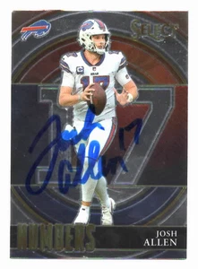 Josh Allen Buffalo Bills Autographed Signed 2021 Select Card NM COA - Picture 1 of 3