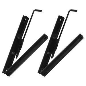2 Pairs Seat Adjuster Car Slides Rear Bracket Rail Sliding Track - Foto 1 di 12