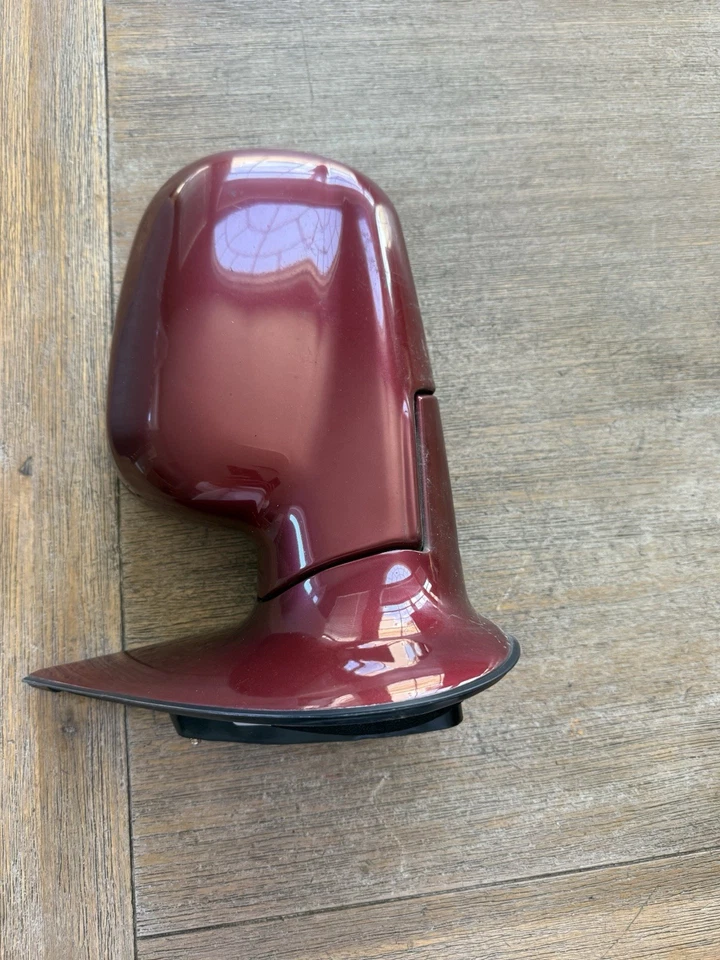 Espejo retrovisor eléctrico rojo con vista lateral del conductor Hyundai Santa Fe 2001-2004 OEM A01B27040 Foto 1 de 4