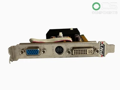 PNY NVIDIA GeForce 6200 AGP 256MB DDR2 Graphics Card | VGA DVI S-Video | Tested - image 1 of 4