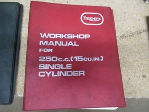 TRIUMPH TR25W "NOT B25" workshop manual book, genuine for pre OIF models - Picture 1 of 2