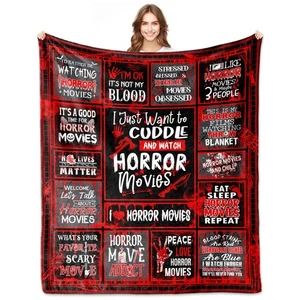 Horrorfilm Geschenke, Horrorfilm Decke 50"x60", Horrorfilme Geschenke für Frauen... - Bild 1 von 7