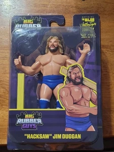 Big Rubber Guys Hacksaw Jim Duggan Figure Major Wrestling Figures Podcast New - Picture 1 of 2