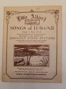 Eddie Alkires Songs Of Hawaii Sheet Music - Picture 1 of 4