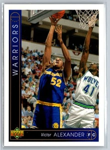 1993-94 Upper Deck #261 Victor Alexander Golden State Warriors - Imagen 1 de 2
