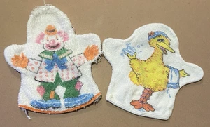Vintage 70er Jahre Kinder Clown und große Vogeltränke Puppe Wäsche waschen - Bild 1 von 4